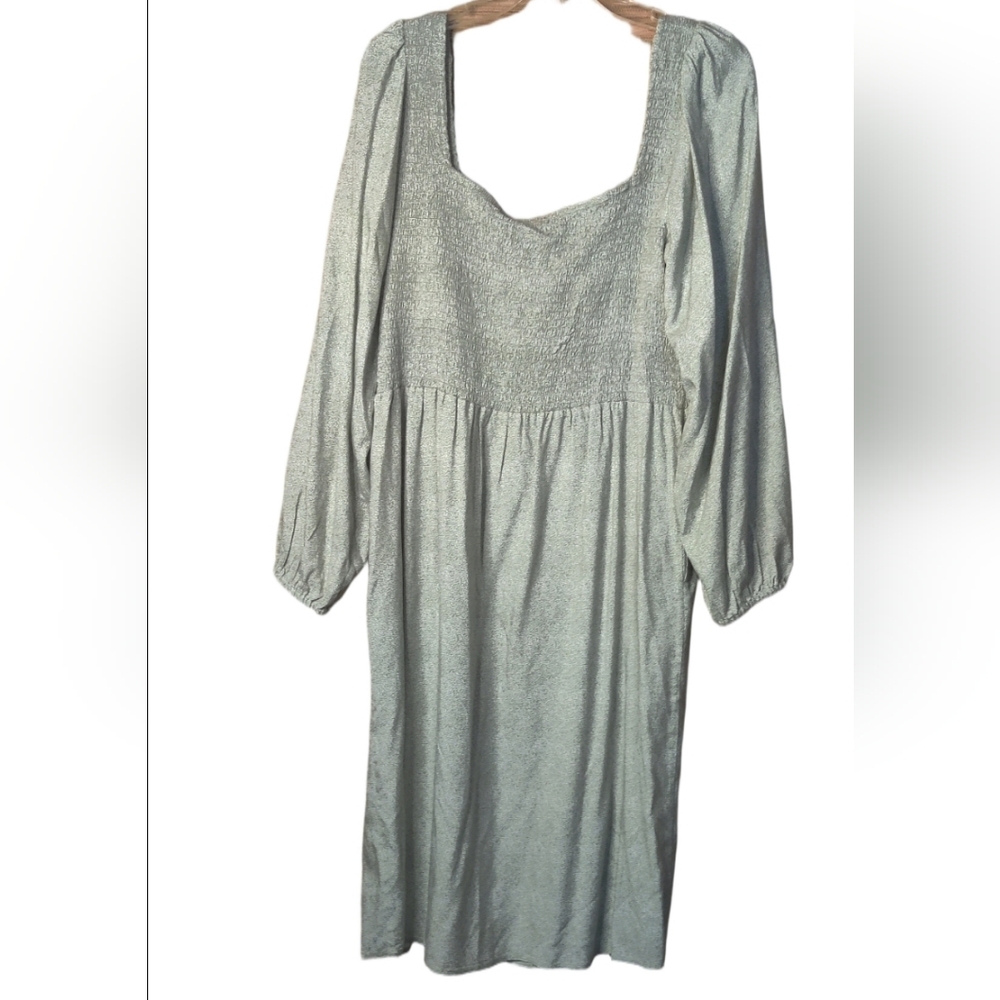 ABLE Joyce Smocked Midi Dress Nwt XL - Picture 10 of 10